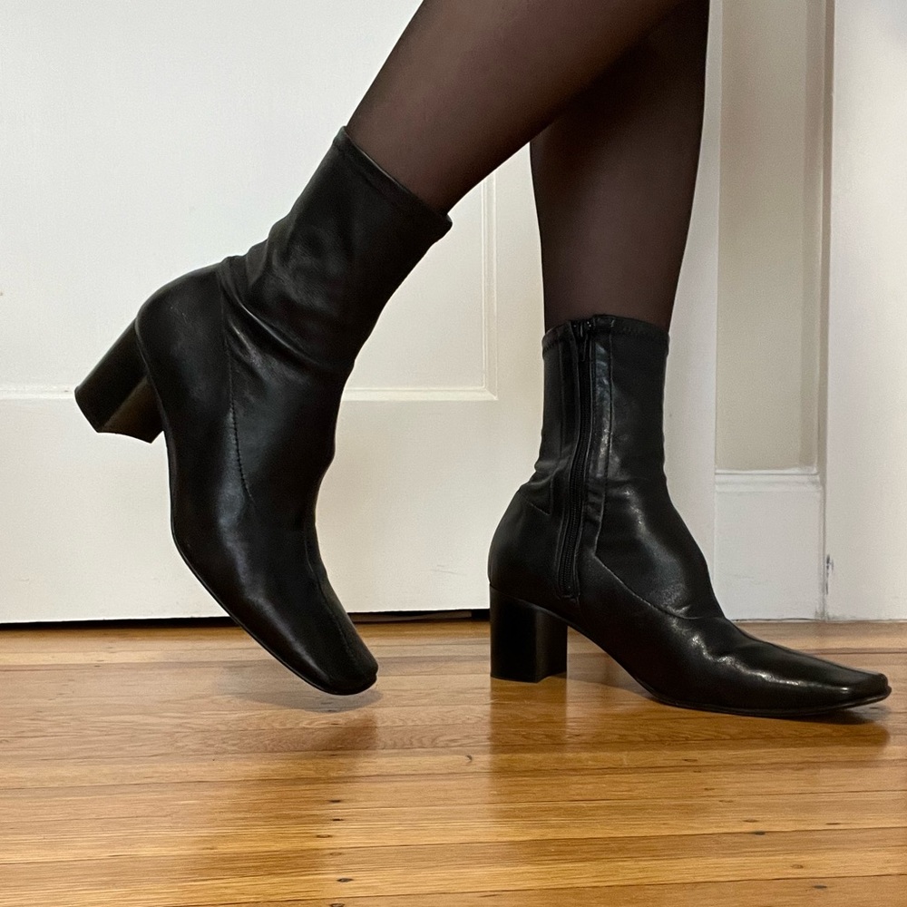 Miista FW22 Black leather ankle boots sz 39